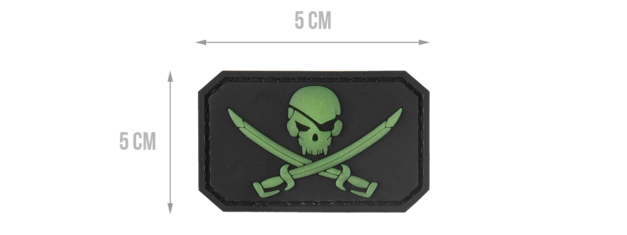 G-FORCE GLOW IN THE DARK PIRATE MORALE PATCH - Click Image to Close