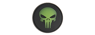 G-FORCE ROUND PUNISHER GLOW-IN-THE-DARK PVC MORALE PATCH