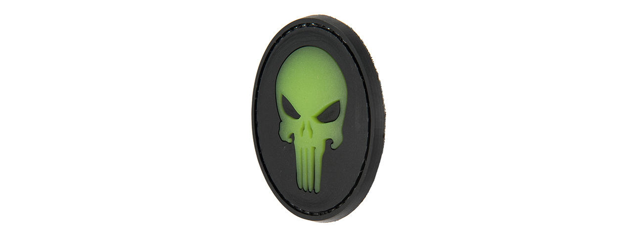 G-FORCE ROUND PUNISHER GLOW-IN-THE-DARK PVC MORALE PATCH - Click Image to Close