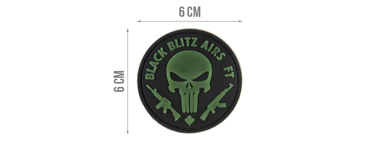 G-FORCE BLACK BLITZ AIRS FT PVC MORALE PATCH - Click Image to Close