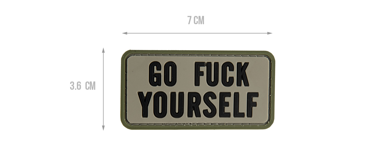 G-FORCE GO F*** YOURSELF PVC MORALE PATCH