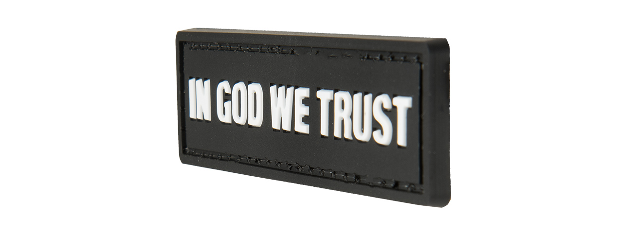 G-FORCE IN GOD WE TRUST PVC MORALE PATCH (BLACK) - Click Image to Close