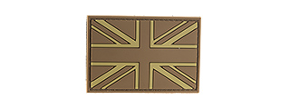 G-FORCE UK FLAG PVC MORALE PATCH (TAN)