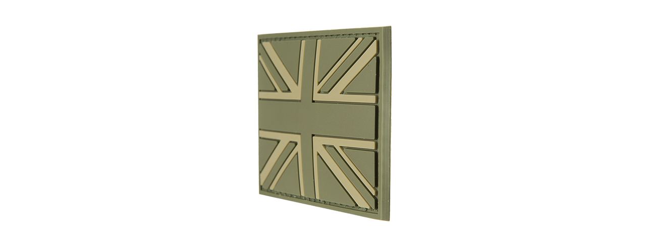 G-FORCE UK FLAG PVC MORALE PATCH (OD GREEN) - Click Image to Close