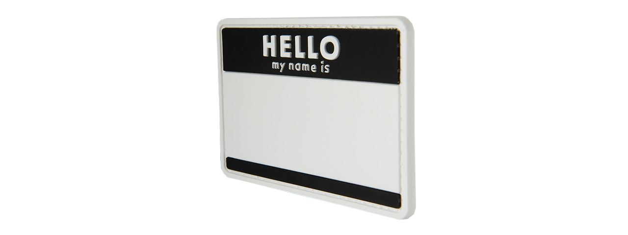HELLO MY NAME IS PVC MORALE PATCH - Click Image to Close