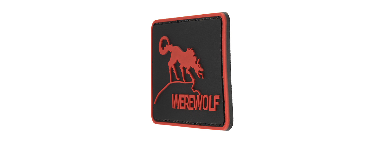 G-FORCE WEREWOLF PVC MORALE PATCH (RED) - Click Image to Close