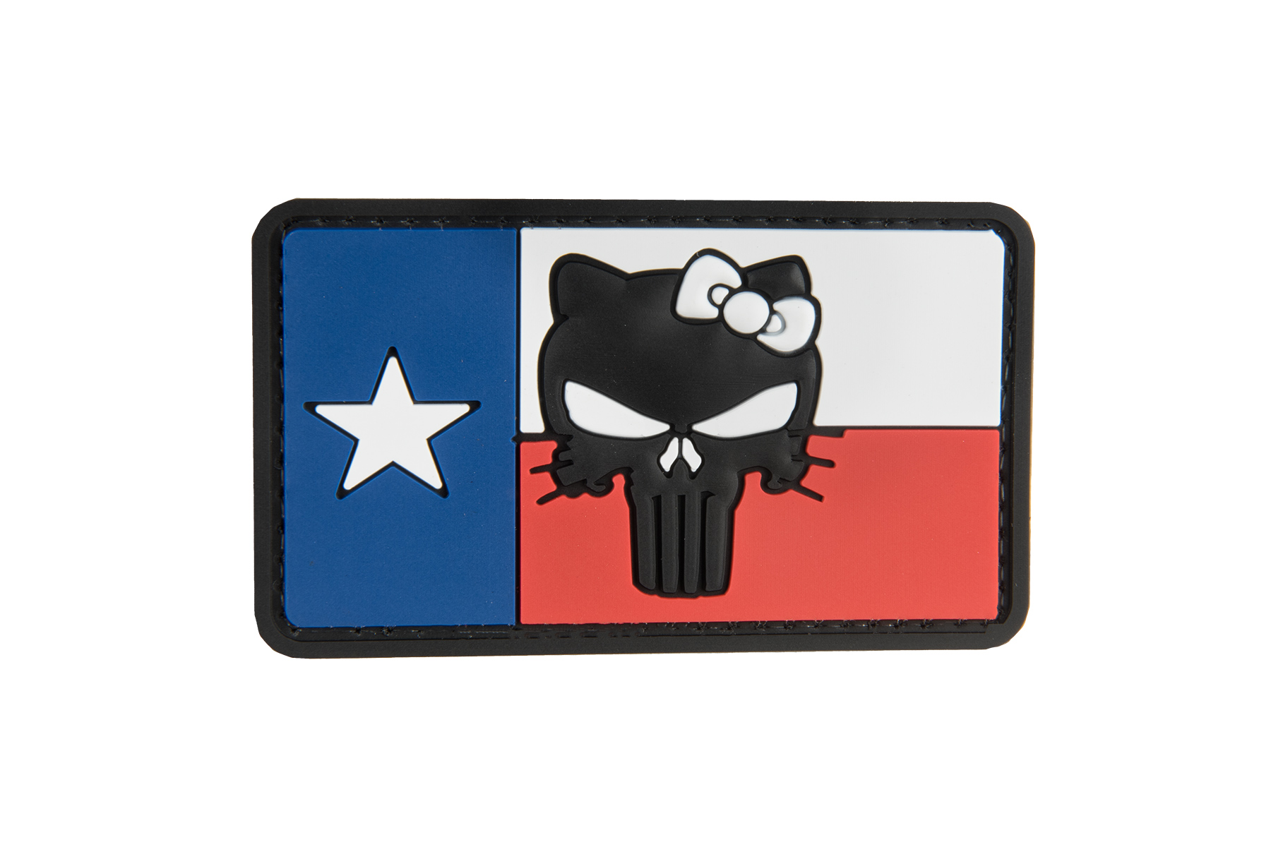 G-FORCE TEXAS FLAG PUNISHER KITTY PVC PATCH