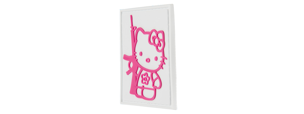 G-FORCE KITTY WITH RIFLE PVC MORALE PATCH - Click Image to Close