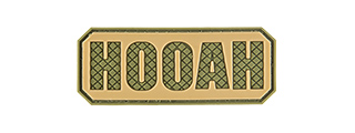 G-FORCE HOOAH PVC MORALE PATCH (OD GREEN)