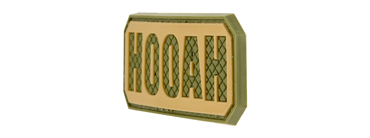 G-FORCE HOOAH PVC MORALE PATCH (OD GREEN) - Click Image to Close