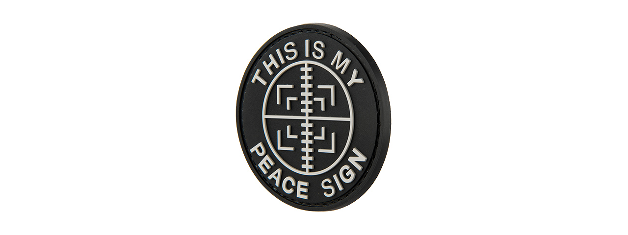 G-FORCE THIS IS MY PEACE SIGN PVC PATCH - Click Image to Close