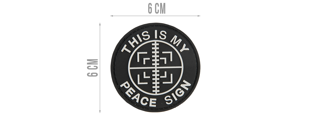 G-FORCE THIS IS MY PEACE SIGN PVC PATCH