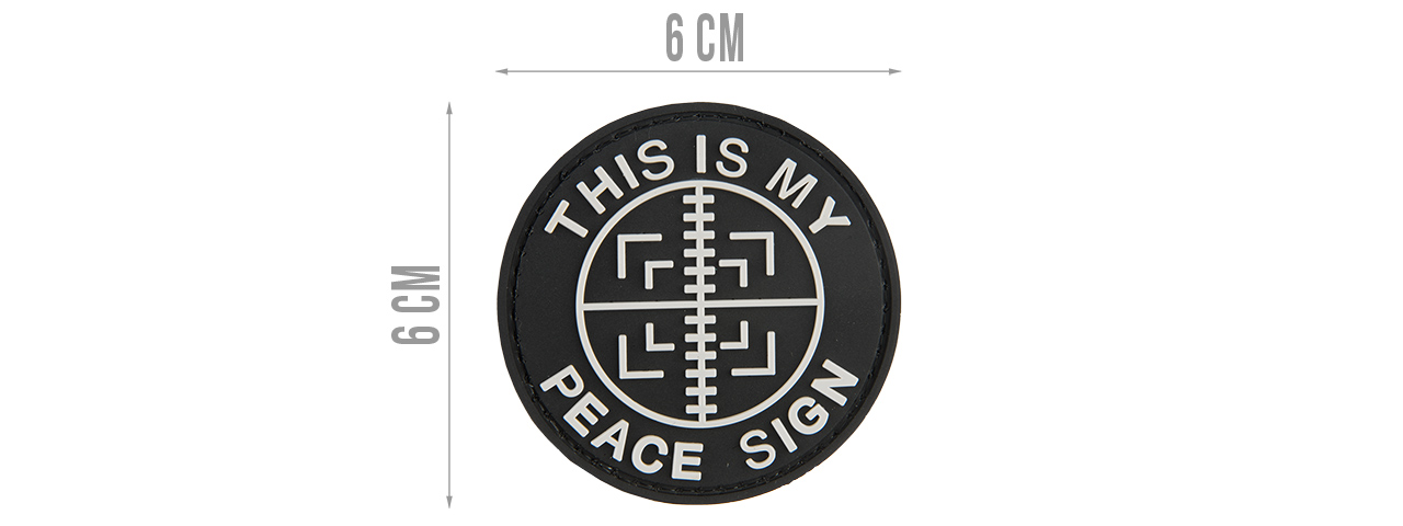 G-FORCE THIS IS MY PEACE SIGN PVC PATCH - Click Image to Close