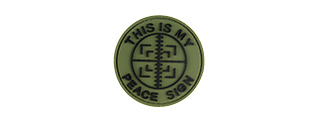 G-FORCE THIS IS MY PEACE SIGN PVC PATCH - Click Image to Close