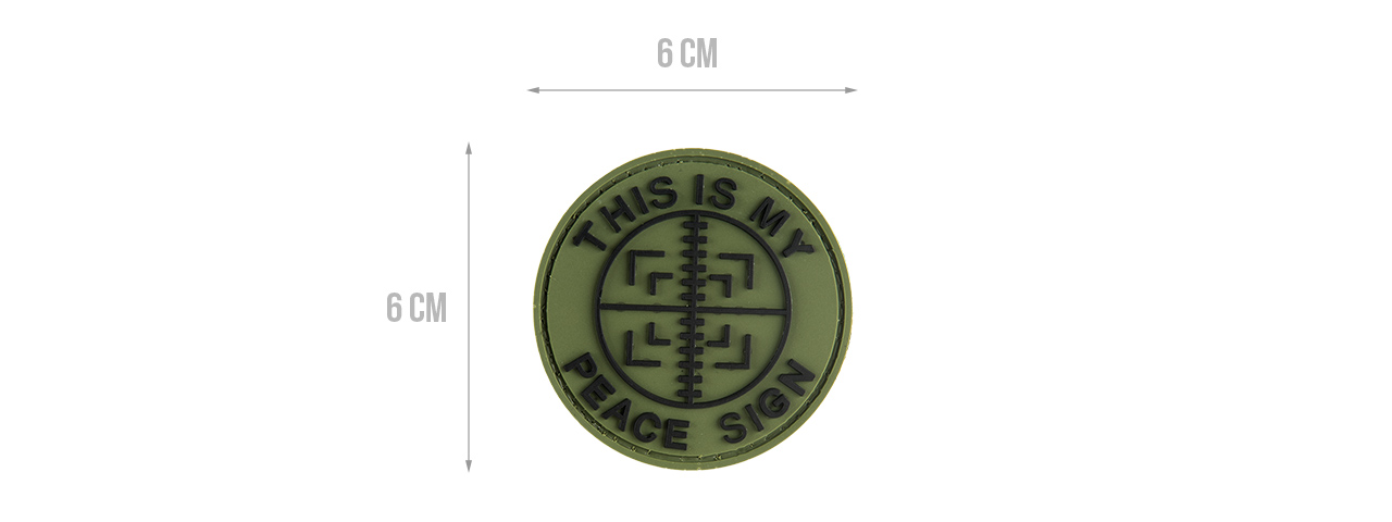 G-FORCE THIS IS MY PEACE SIGN PVC PATCH - Click Image to Close