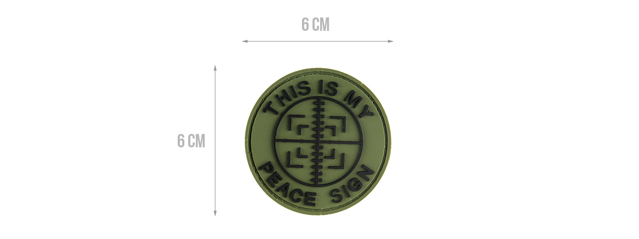 G-FORCE THIS IS MY PEACE SIGN PVC PATCH