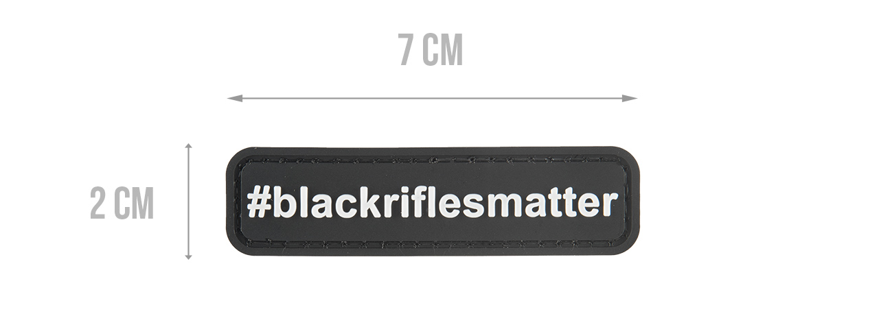 G-FORCE #BLACKRIFLESMATTER PVC MORALE PATCH (BLACK)