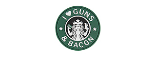 G-FORCE I LOVE GUNS AND BACON PVC MORALE PATCH - Click Image to Close
