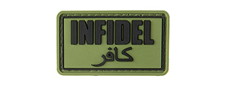 INFIDEL PVC MORALE PATCH (OD GREEN)