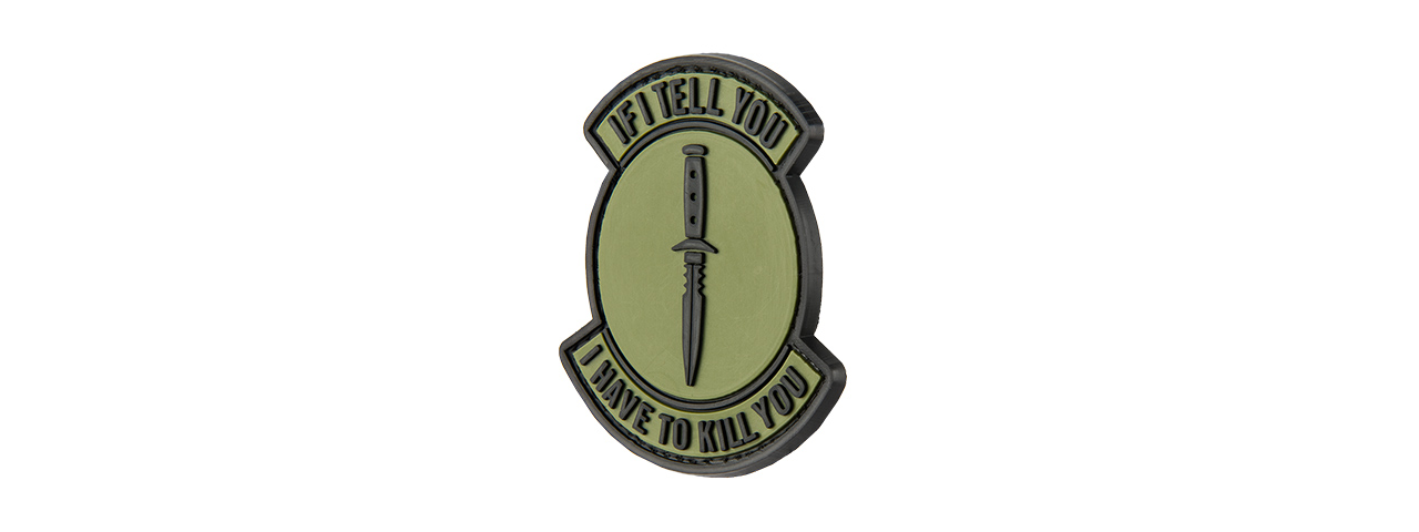 G-FORCE IF I TELL YOU I HAVE TO KILL YOU PVC PATCH
