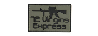 72 VIRGINS EXPRESS PVC MORALE PATCH (BLACK)