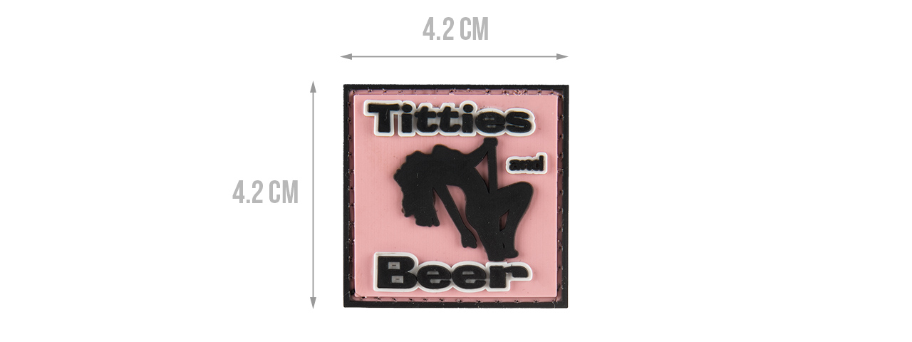 G-FORCE TITTIES AND BEER PVC MORALE PATCH - Click Image to Close