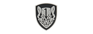 G-FORCE SHIELD WOLF MORALE PATCH (WHITE)