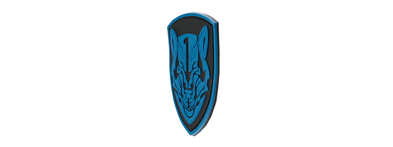 G-FORCE SHIELD BLUE WOLF PVC MORALE PATCH - Click Image to Close