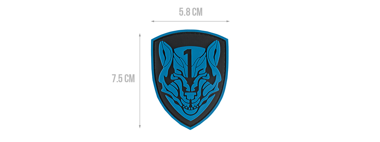 G-FORCE SHIELD BLUE WOLF PVC MORALE PATCH