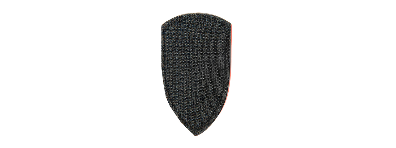 G-FORCE RED WOLF SHIELD PVC MORALE PATCH (BLACK / RED)
