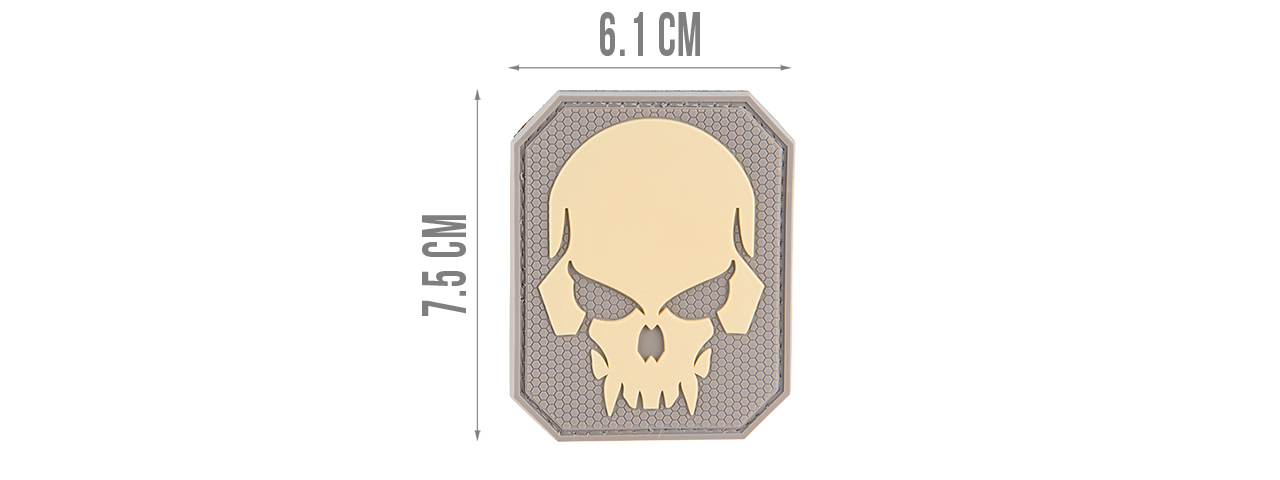 G-FORCE LARGE PIRATE SKULL PVC PATCH - Click Image to Close