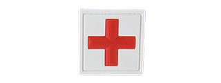 CROSS MEDIC PATCH PVC MORALE PATCH (WHITE/RED)
