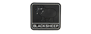 BIG BLACK SHEEP PVC MORALE PATCH (BLACK)