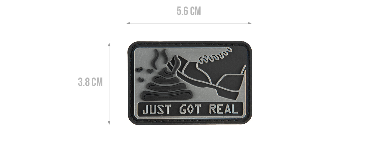 G-FORCE SH*T JUST GOT REAL PVC MORALE PATCH - Click Image to Close