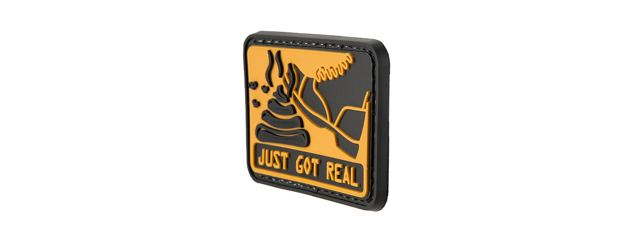 G-FORCE SH*T JUST GOT REAL PVC MORALE PATCH (YELLOW)