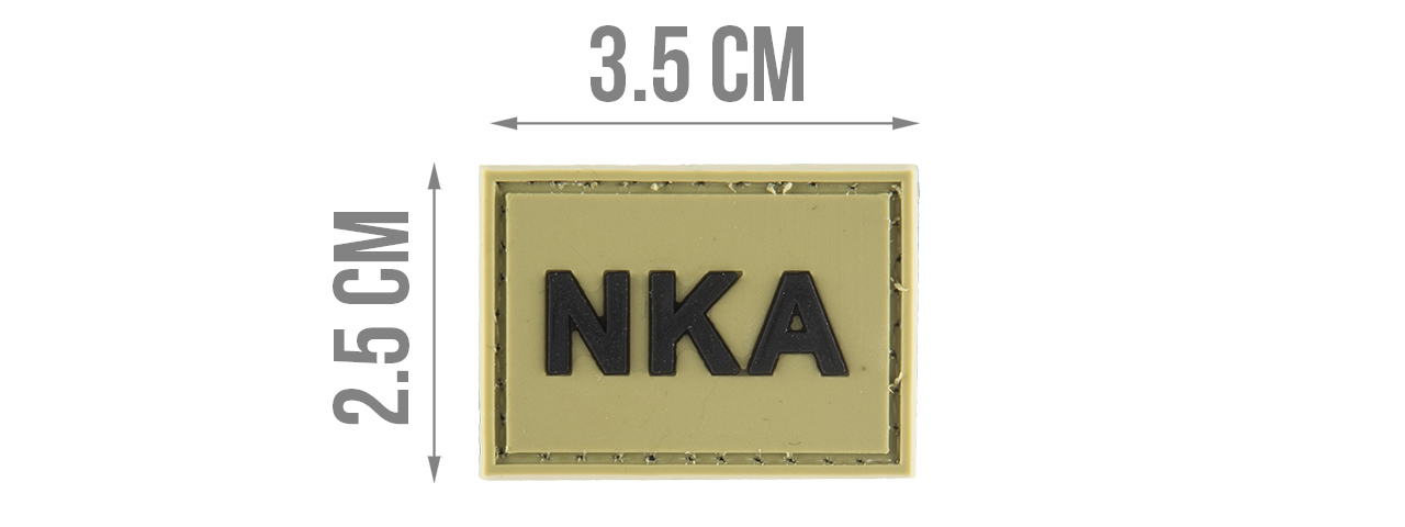 G-FORCE NKA "NO KNOWN ALLERGIES" PVC MORALE PATCH (OD GREEN)
