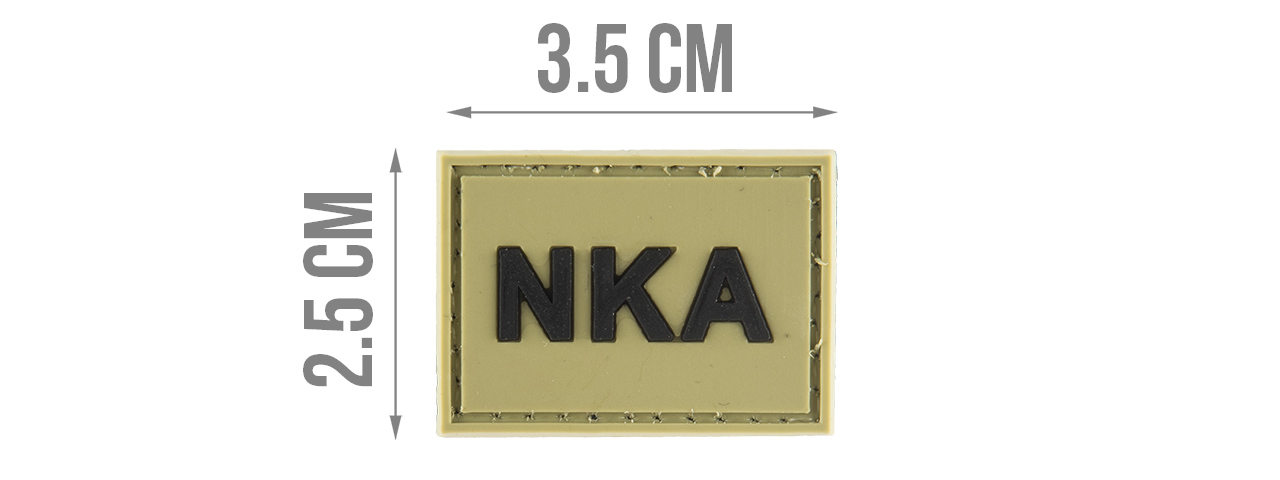 G-FORCE NKA "NO KNOWN ALLERGIES" PVC MORALE PATCH (OD GREEN) - Click Image to Close