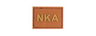 G-FORCE NKA "NO KNOWN ALLERGIES" PVC MORALE PATCH (ORANGE)