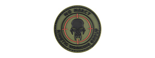 G-FORCE NO MERCY ROUND PVC MORALE PATCH (OD GREEN)