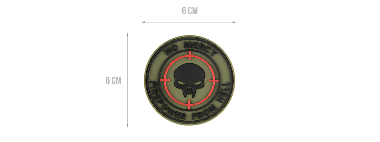 G-FORCE NO MERCY FIREPOWER FROM HELL PVC PATCH - Click Image to Close