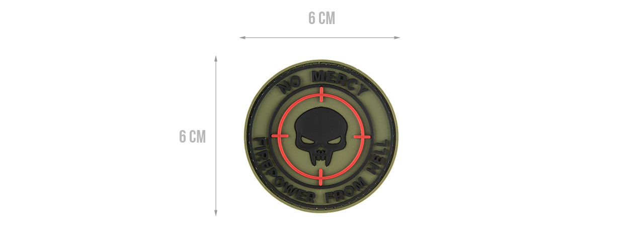 G-FORCE NO MERCY FIREPOWER FROM HELL PVC PATCH