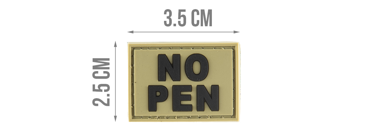 G-FORCE NO PEN PVC MORALE PATCH (OD GREEN) - Click Image to Close