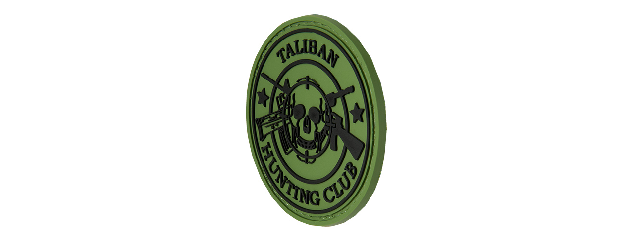 NEW TALIBAN HUNTING CLUB PVC MORALE PATCH (OD GREEN) - Click Image to Close
