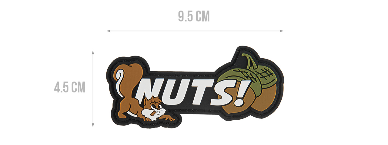 G-FORCE SQUIRREL NUTS PVC MORALE PATCH - Click Image to Close