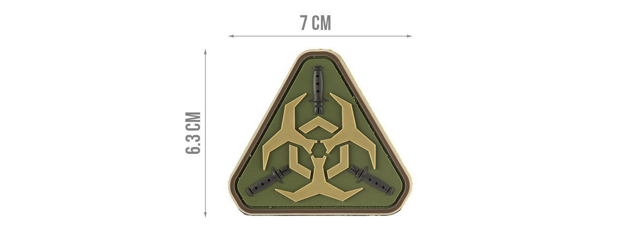 G-FORCE RESIDENT EVIL BIOHAZARD PVC MORALE PATCH (OD GREEN)