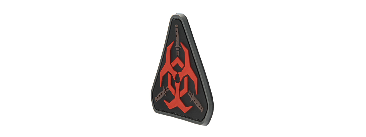 G-FORCE RESIDENT EVIL BIOHAZARD PVC MORALE PATCH (RED)