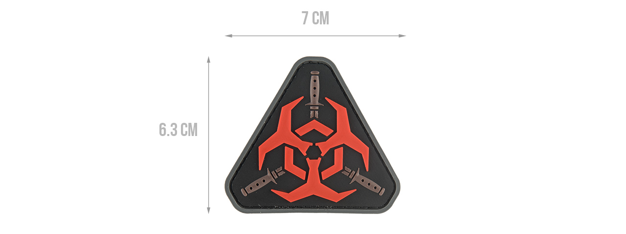 G-FORCE RESIDENT EVIL BIOHAZARD PVC MORALE PATCH (RED) - Click Image to Close