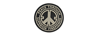 G-FORCE PEACE THROUGH SUPERIOR FIREPOWER PVC MORALE PATCH