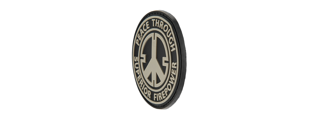 G-FORCE PEACE THROUGH SUPERIOR FIREPOWER PVC MORALE PATCH - Click Image to Close