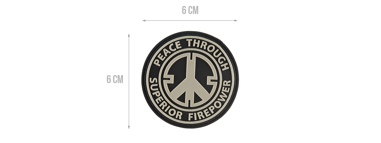 G-FORCE PEACE THROUGH SUPERIOR FIREPOWER PVC MORALE PATCH - Click Image to Close